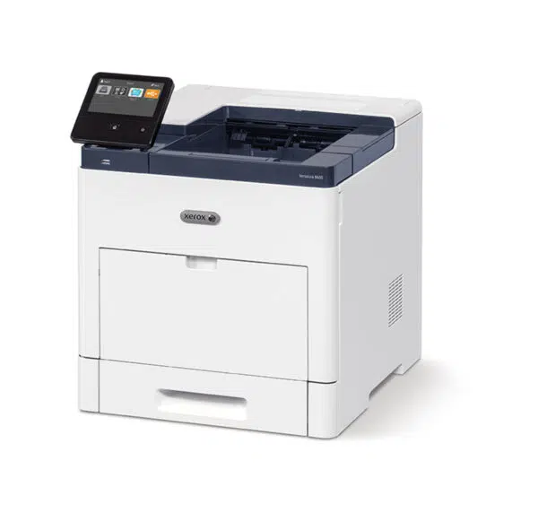 Imprimante Xerox VersaLink B600 avec panneau de commande tactile, représentant une solution d'impression efficace et moderne pour les entreprises, proposée par Xerox D&O Partners.