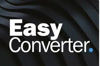 Logo 'Easy Converter' indiquant le service de traduction automatique proposé par Xerox D&O Partners, conçu pour une conversion facile et rapide des documents.