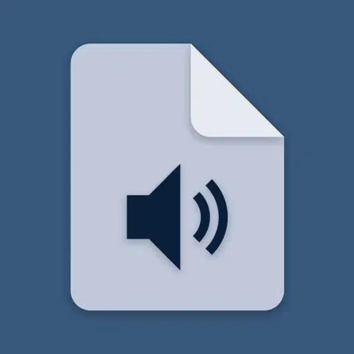 Document icon with speaker symbol, symbolising Xerox D&O Partners' Workflow Central document-to-audio functionality for accessibility and listening on the move.