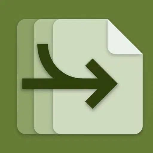 Icon representing the merging of documents in Workflow Central from Xerox D&O Partners, with an arrow symbol indicating the grouping of multiple sheets into a single file, symbolising the organisation and simplification of document processes.