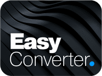Logo 'Easy Converter' indiquant le service de traduction automatique proposé par Xerox D&O Partners, conçu pour une conversion facile et rapide des documents.