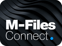 Image of the 'M-Files Connect' logo associated with Xerox D&O Partners suggesting an intelligent document management platform.
