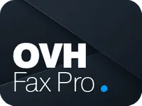 Logo de 'OVH Fax Pro' associé à Xerox D&O Partners, représentant le service de fax professionnel d'OVH.