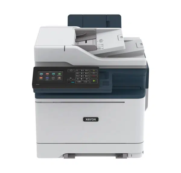 Imprimante multifonction couleur Xerox C315 avec panneau de commande numérique, idéale pour les besoins d'impression quotidiens dans les petits bureaux ou à domicile, proposée par D&O Partners.