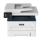A compact, modern Xerox B235 multifunction printer with print, copy, scan and fax capabilities, representative of the innovative office solutions offered by Xerox D&O Partners.