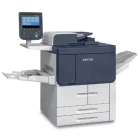 primelink-b9100-productie-printer-xerox-belgie Xerox PrimeLink B9100 multifunction printer with touch screen displaying multiple options, reflecting the advanced production and scanning capabilities of the PrimeLink B9100 series offered by Xerox D&O Partners.
