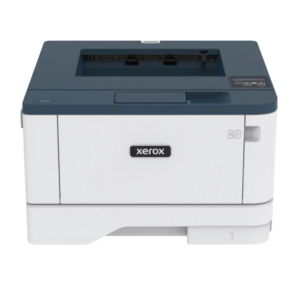 Imprimante monochrome Xerox B310, compacte et efficace, présentée par D&O Partners pour des solutions d'impression professionnelles et fiables.