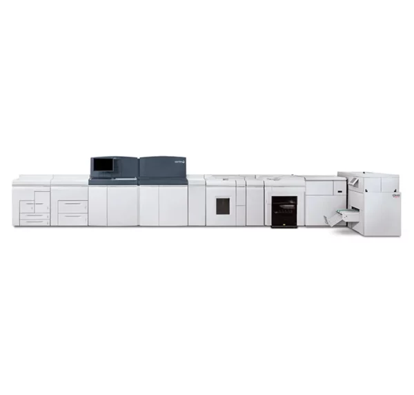 La presse numérique Xerox Nuvera 288/314, mettant en avant son design épuré et sa capacité à gérer de grands volumes d'impression avec précision et efficacité, disponible chez D&O Partners.