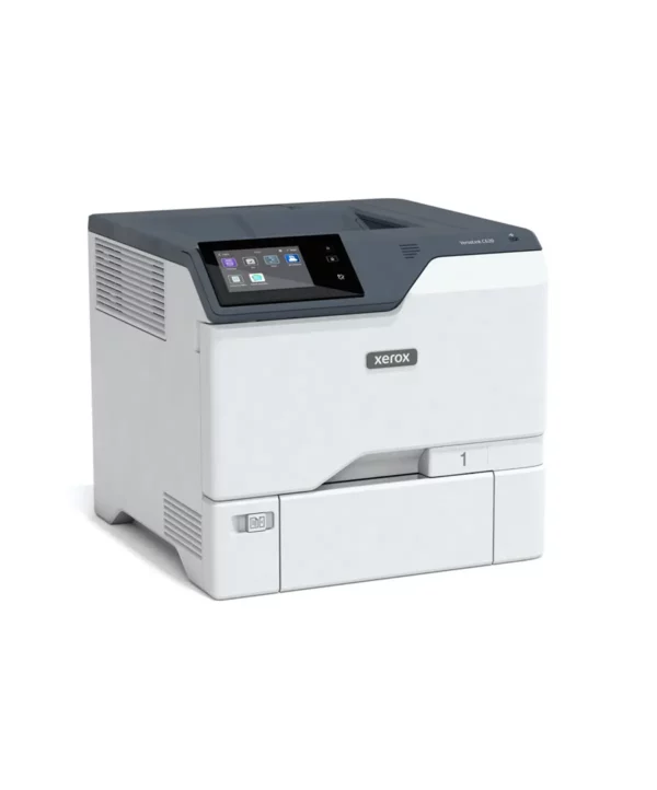 Imprimante de bureau couleur Xerox VersaLink C620. Dotée d'un écran tactile couleur pour une utilisation facile, l'imprimante est un outil puissant pour tout environnement de travail