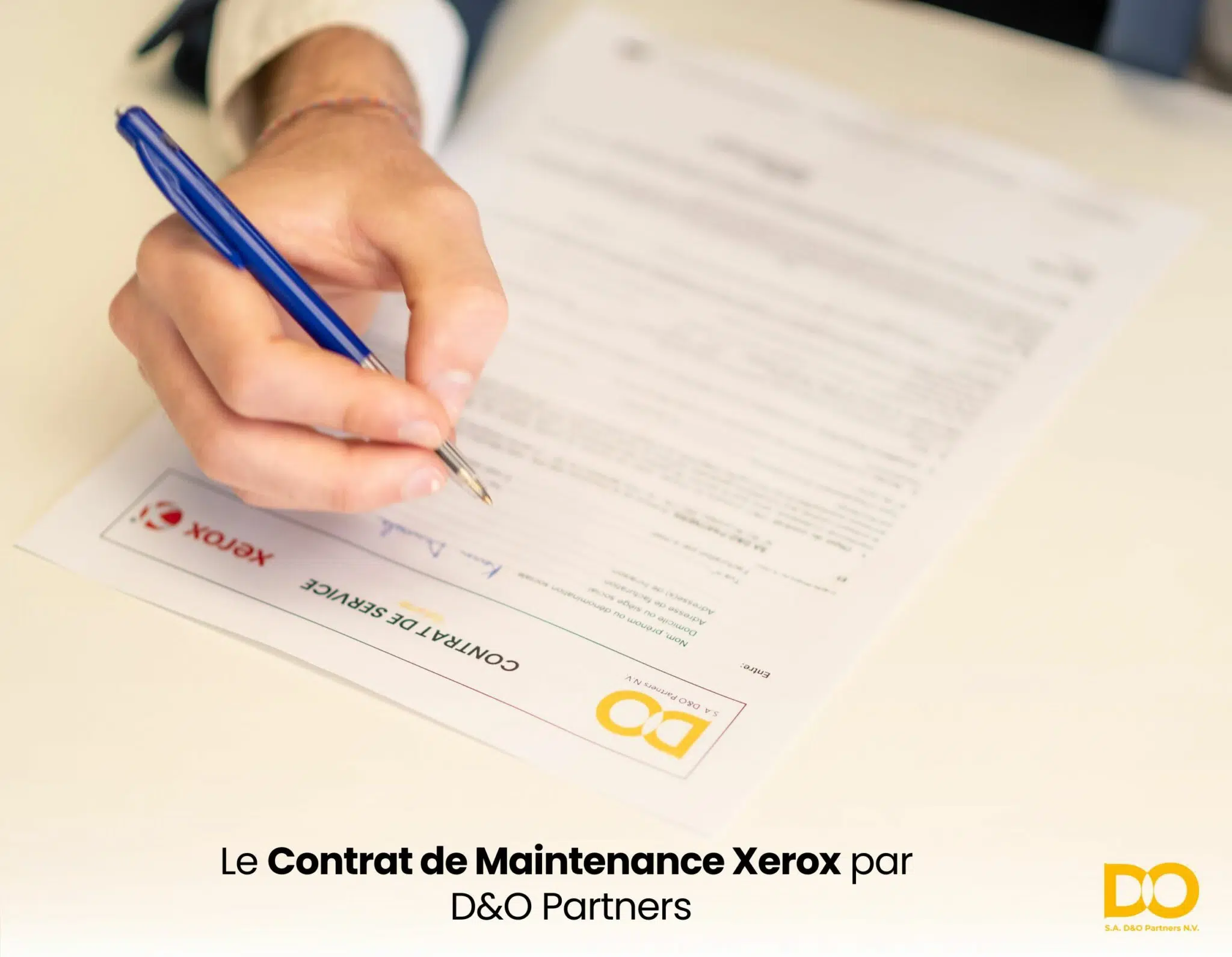 Image illustrant le Contrat de Maintenance Xerox Belgique proposé par D&O Partners, pour mettre en avant une gestion intelligente de l’impression des imprimantes multifonctions.
