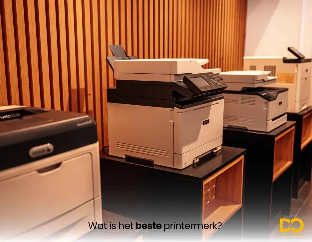 Professionele printers in kantooromgeving – ontdek welk printermerk het beste is in 2025 voor bedrijven en organisaties.