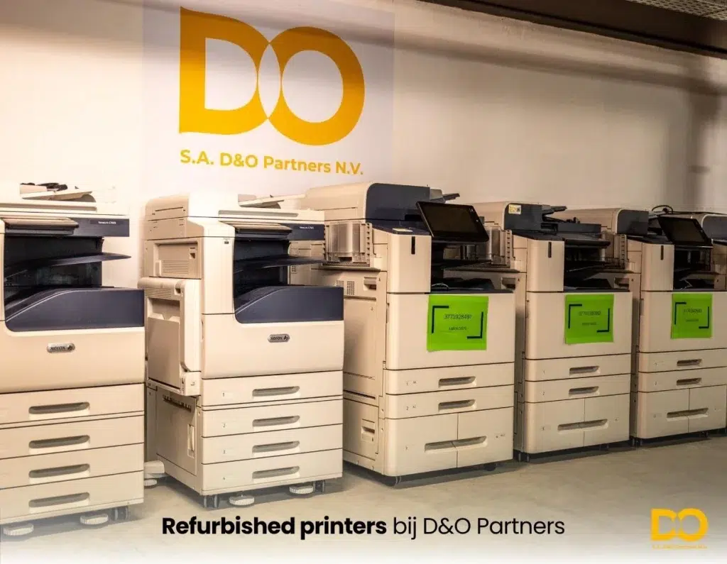 Refurbished Xerox multifunctionele printers opgesteld bij D&O Partners - Xerox