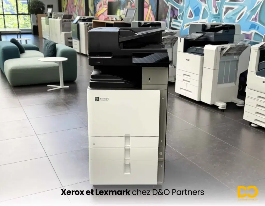Imprimante Lexmark dans le showroom de D&O Partners - Xerox