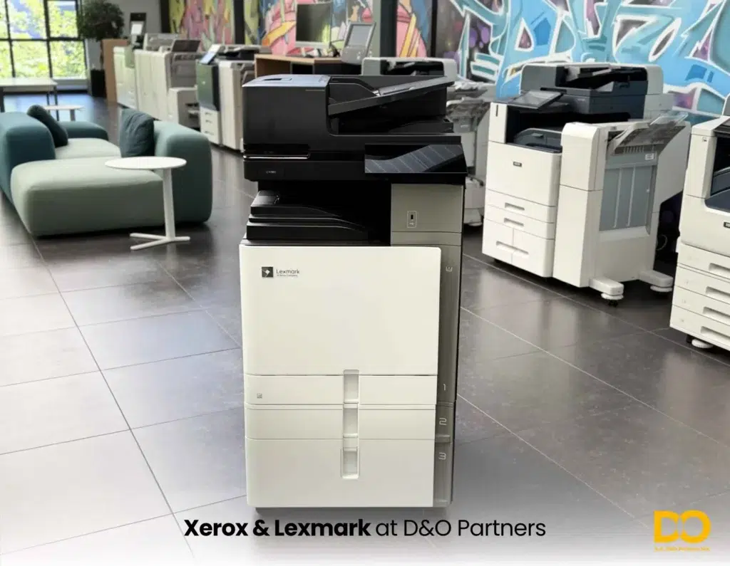 Lexmark printer in the D&O Partners showroom - Xerox