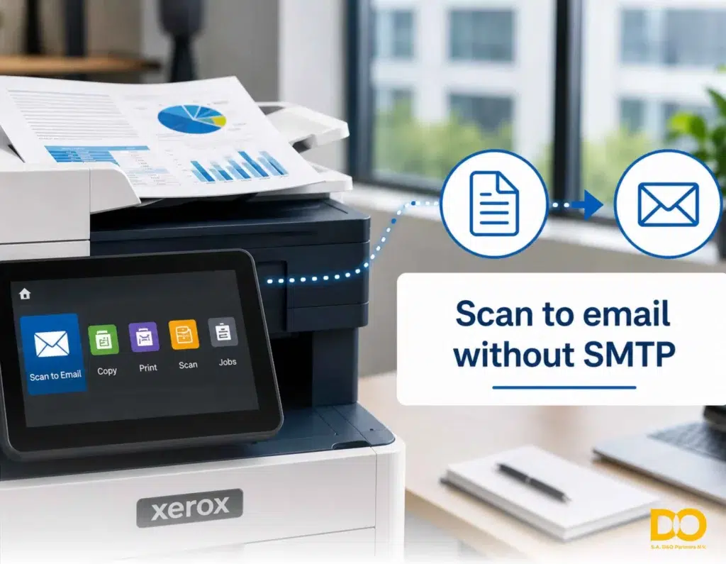 Scan to email without SMTP on a Xerox printer